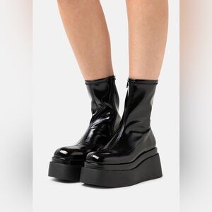 Spring Mars Vegan Leather Platform Boots